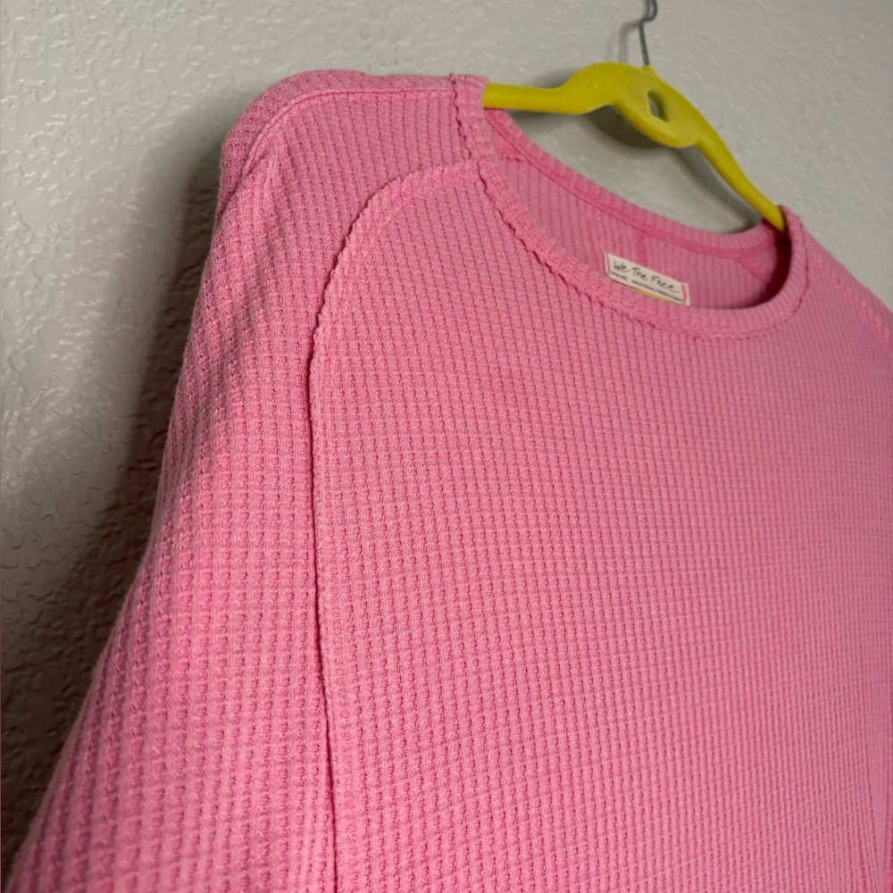 FREE PEOPLE Oh My Babydoll Thermal in Pink Carnation XL Flowy - Picture 6 of 12